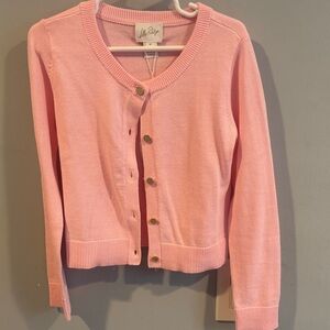 NWT Lilly Pulitzer Kids Light Pink Button-Up Cardigan